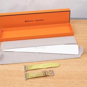 Apple Watch Hermes Hermès 45mm 44mm 42mm Jumping Single Tour Band Kraft / Lime